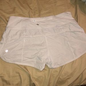 White lululemon shorts